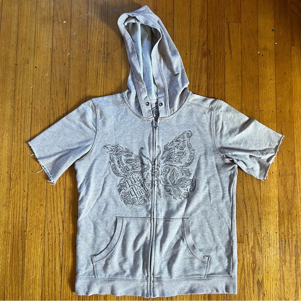 Life is Good short sleeve hoodie